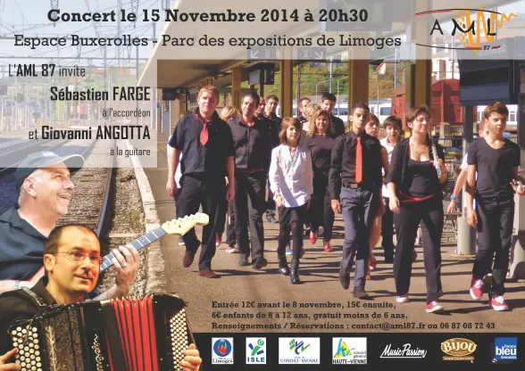 Affiche du concert avec Sébastien Farge