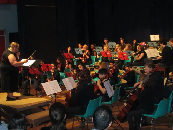 Stage d'orchestre symphonique/accordéon
